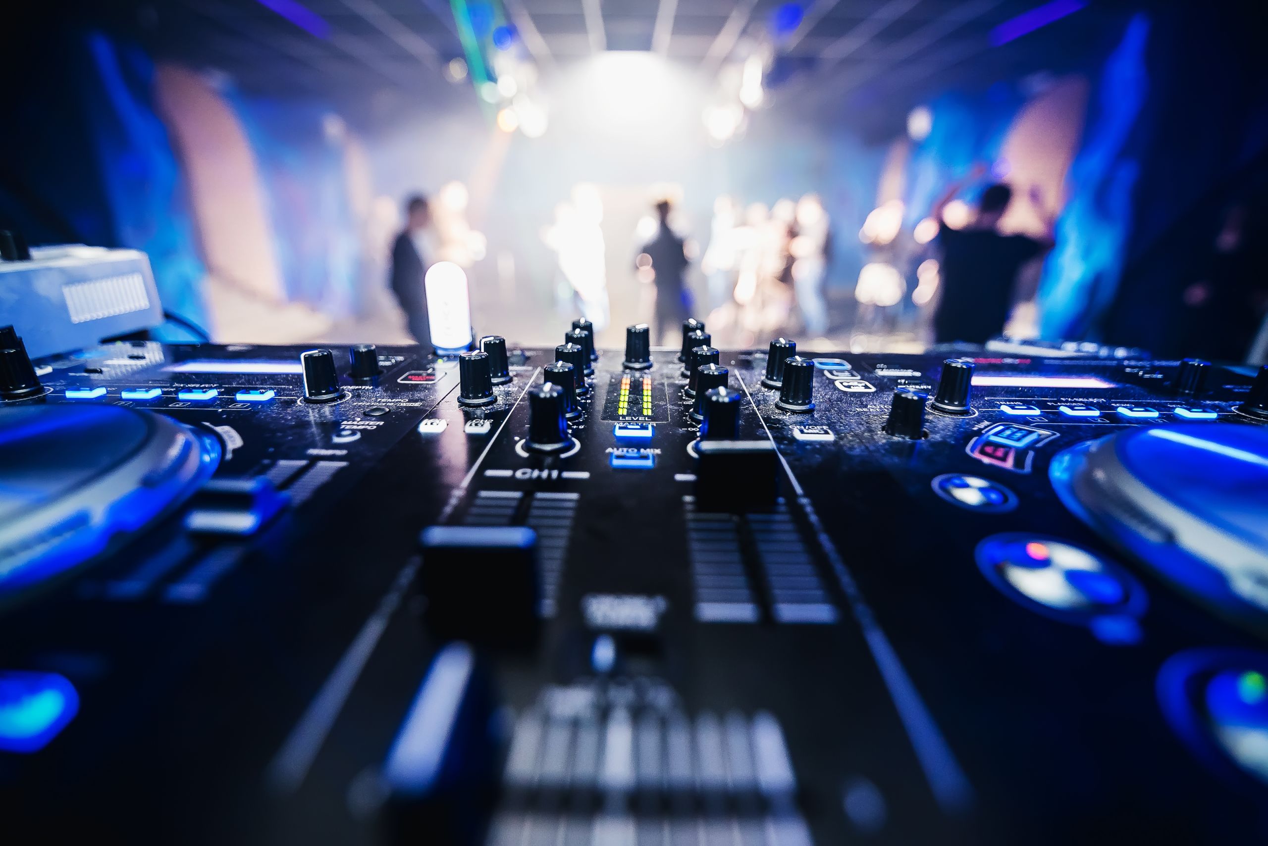 Background image of audio mixer