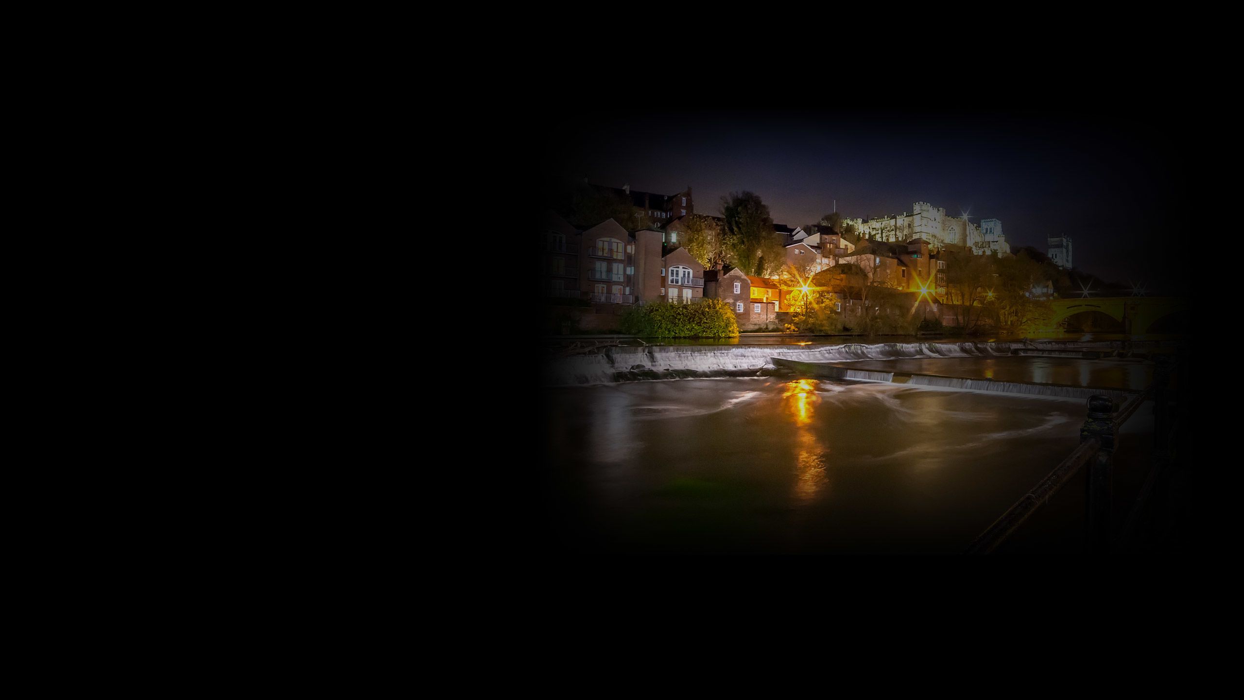 Imagre of County Durham at night